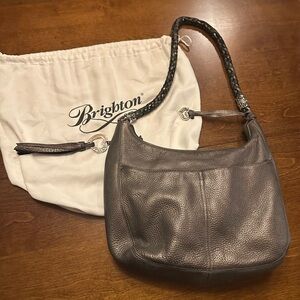 Brighton Women's Bronze Leather Hobo Bag